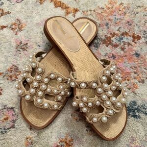 Elegant Pearl-Embellished Sam Edelman sandals